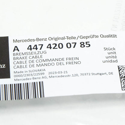 NEW MERCEDES-BENZ VITO W447 RIGHT PARKING BRAKE CABLE A4474200785 ORIGINAL