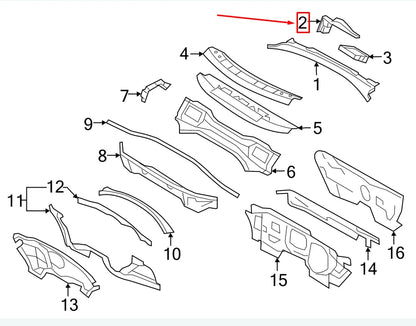 NEW VW GOLF V 1K MK5 RIGHT RAIN TRAY COVER 1K1815159A ORIGINAL