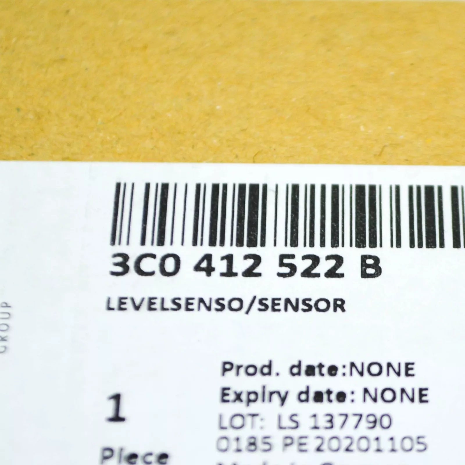 NEW VOLKSWAGEN PASSAT B6 3C RIGHT LEVEL SENSOR 3C0412522B ORIGINAL