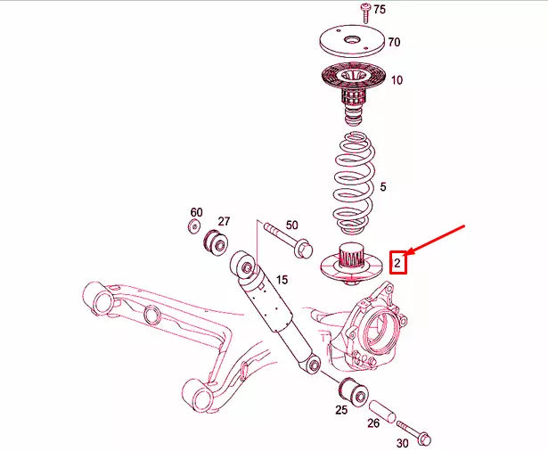 NEW MERCEDES-BENZ VITO W639 REAR LEFT SPRING SHIM A6393240884 ORIGINAL