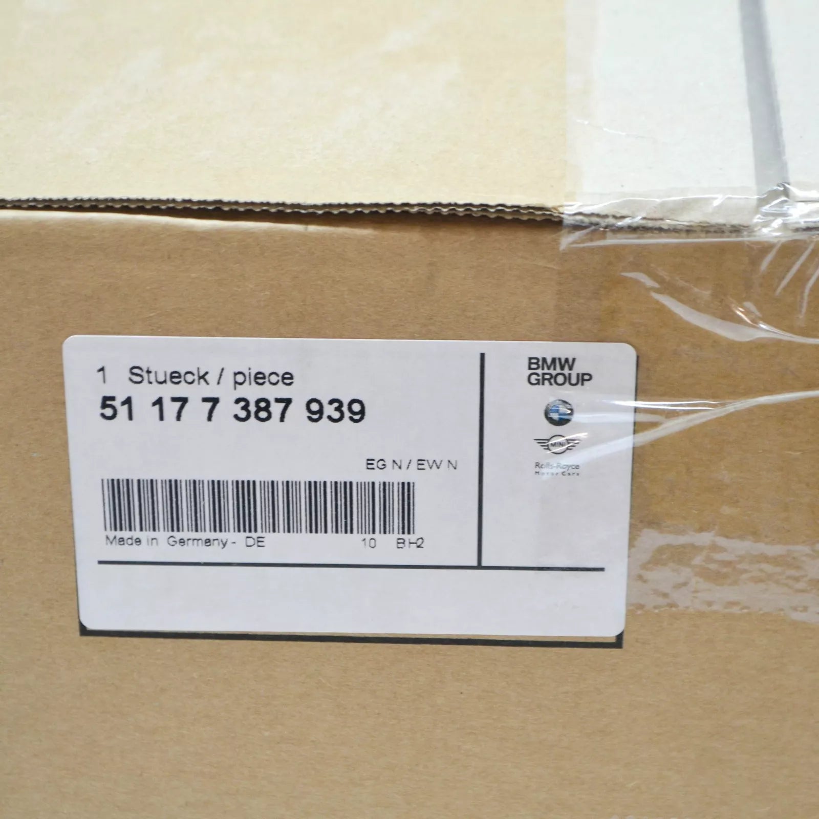 NEW BMW 5 G30 FILL-IN FLAP COVER POT 51177387939 7387939 ORIGINAL
