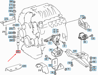 NEW MB G W463 ENGINE SUSPESION VIBRATION SHOCK ABSORBER A1132200048 ORIGINAL