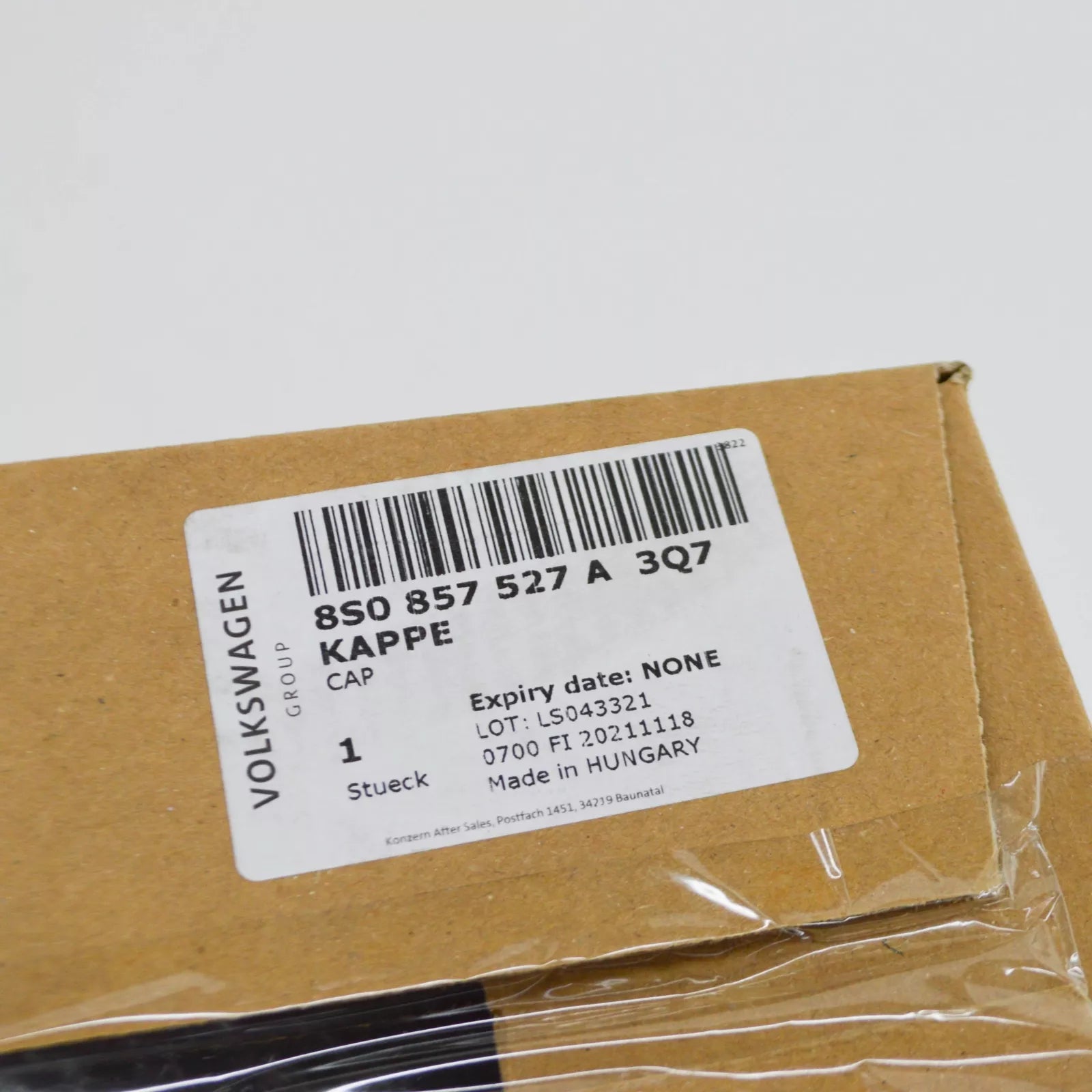 NEW AUDI TT ROADSTER 8J9 FRONT LEFT DOOR MIRROR CAP COVER 8S0857527A3Q7 ORIGINAL