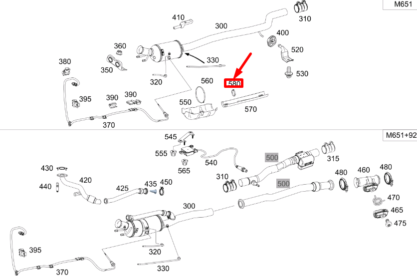 new mercedes-benz cla c117 exhaust pipe screening plate a6511420000 original