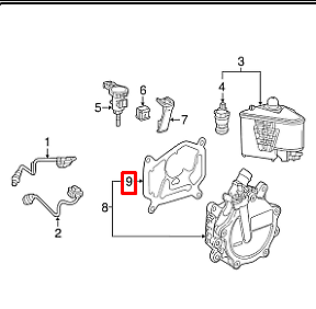 NEW MERCEDES-BENZ E W212 VACUUM PUMP GASKET A2700160080 ORIGINAL