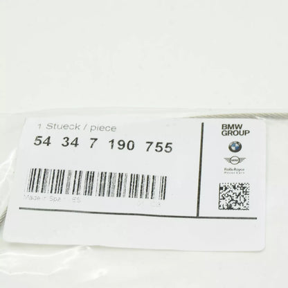 NEW BMW 1 CABRIO E88 CONVERTIBLE TOP TENSION CABLE 54347190755 7190755 ORIGINAL