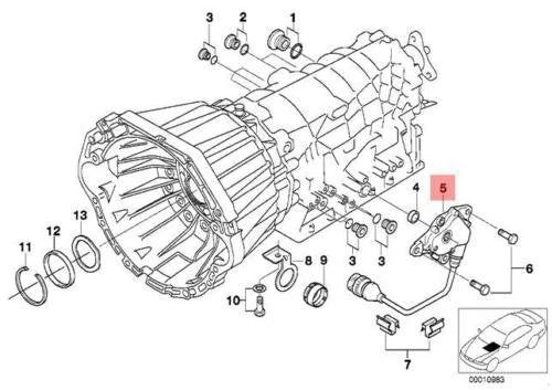 NEW BMW E38 E39 E53 SEDAN POSITION SWITCH FOR AUTO TRANS 7512755 24107512755