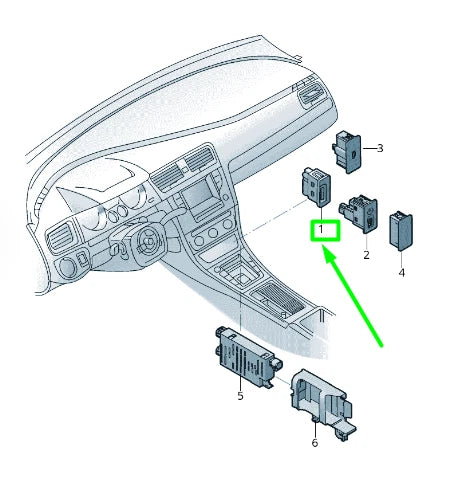 NEW VOLKSWAGEN GOLF 5G MK7 ADDITIONAL MUSIC PLAYER CONNECTOR 5G0035222J ORIGINAL