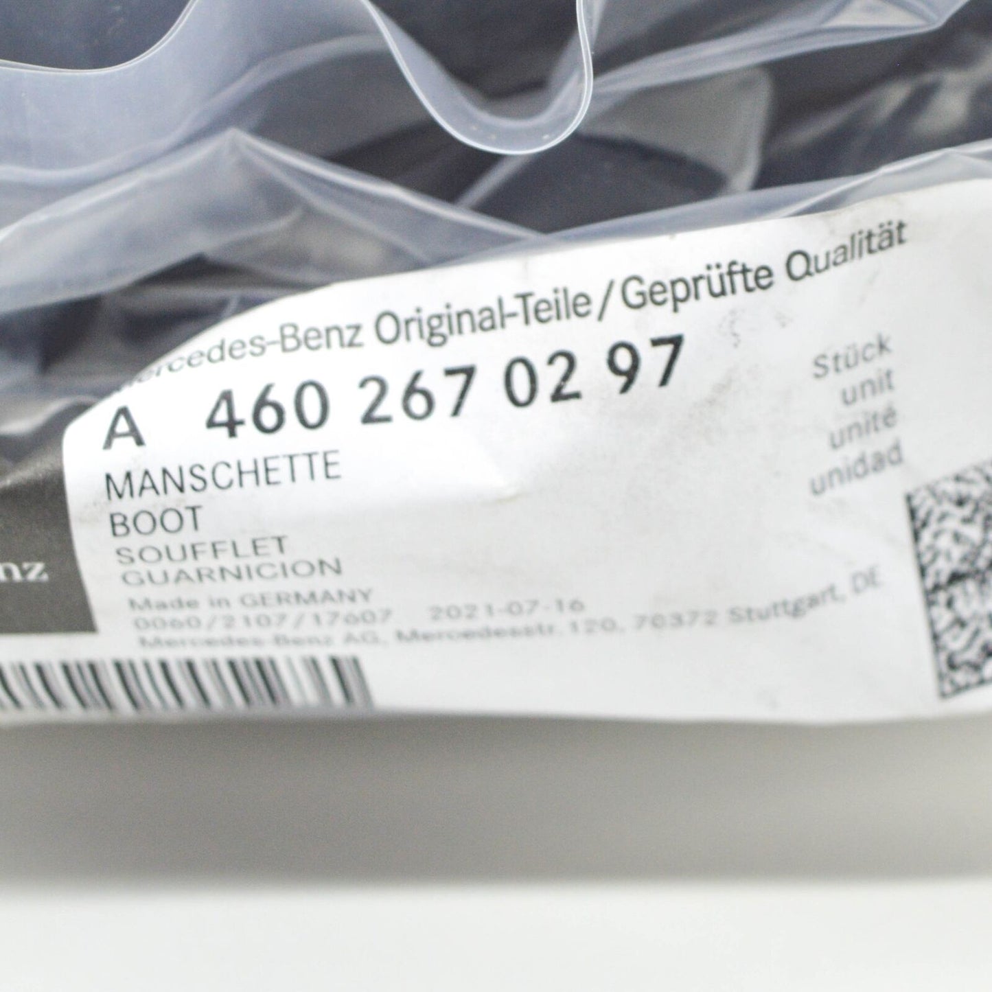 NEW MERCEDES-BENZ G W460 GEARLEVER GAITER SEAL A4602670297 ORIGINAL