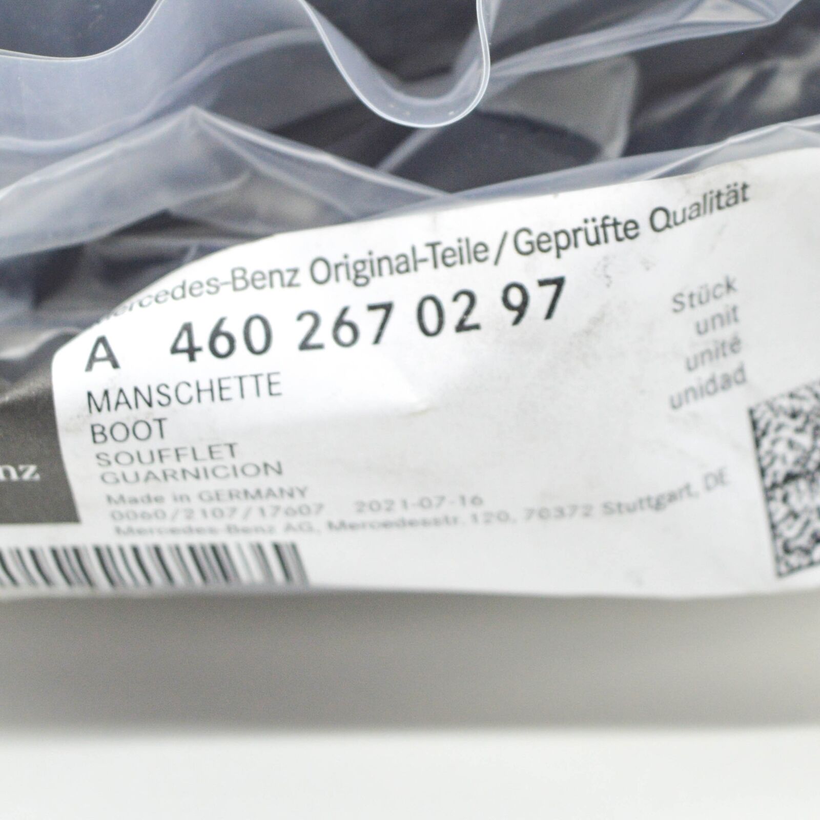 NEW MERCEDES-BENZ G W460 GEARLEVER GAITER SEAL A4602670297 ORIGINAL