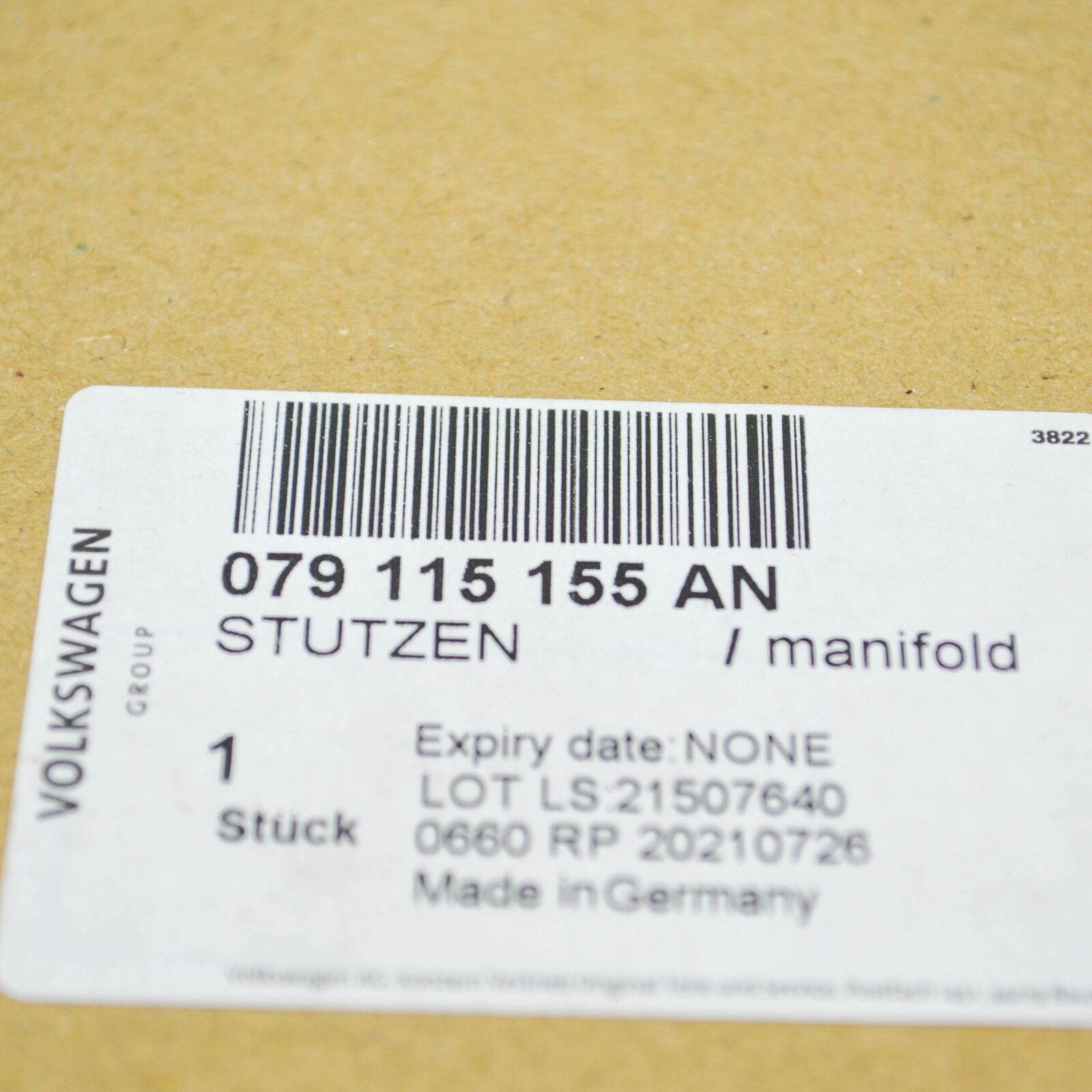 NEW AUDI A6 C7 ENGINE OIL PICKUP TUBE 079115155AN ORIGINAL