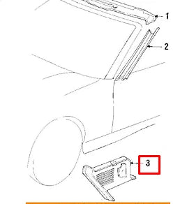 NEW BMW 3 COUPE E36 FRONT LEFT PANEL LATERAL TRIM 51438135511 8135511 ORIGINAL