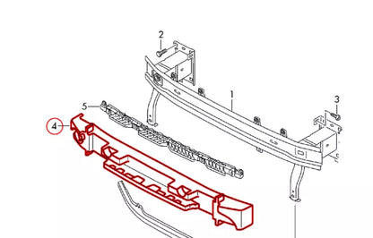 NEW VOLKSWAGEN T-ROC FRONT BUMPER IMPACT FOAM 2GA807248A ORIGINAL