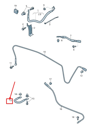 NEW AUDI A6 4A C8 HIGH-VOLTAGE BATTERY EARTH LINE 4K0971358