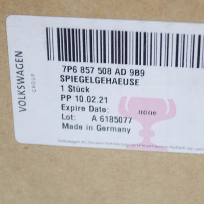 NEW VW TOUAREG 7P FRONT RIGHT SIDE WING MIRROR RHD 7P6857508AD9B9 ORIGINAL