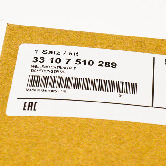 NEW BMW 5 E34 REAR AXLE SHAFT SEAL WITH LOCK RING 33107510289 7510289 ORIGINAL