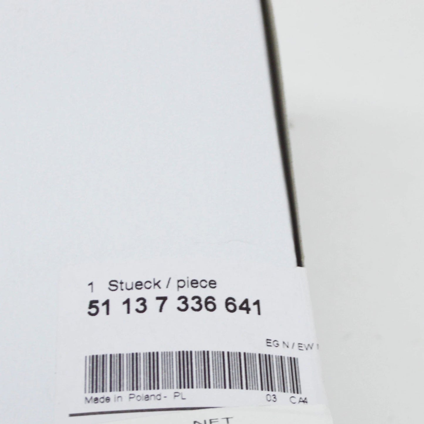 NEW BMW 5 F07 FRONT LEFT FENDER FINISHER COVER 7336641 51137336641 ORIGINAL