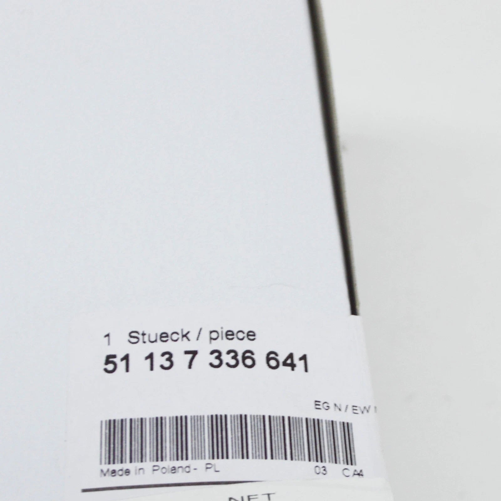 NEW BMW 5 F07 FRONT LEFT FENDER FINISHER COVER 7336641 51137336641 ORIGINAL