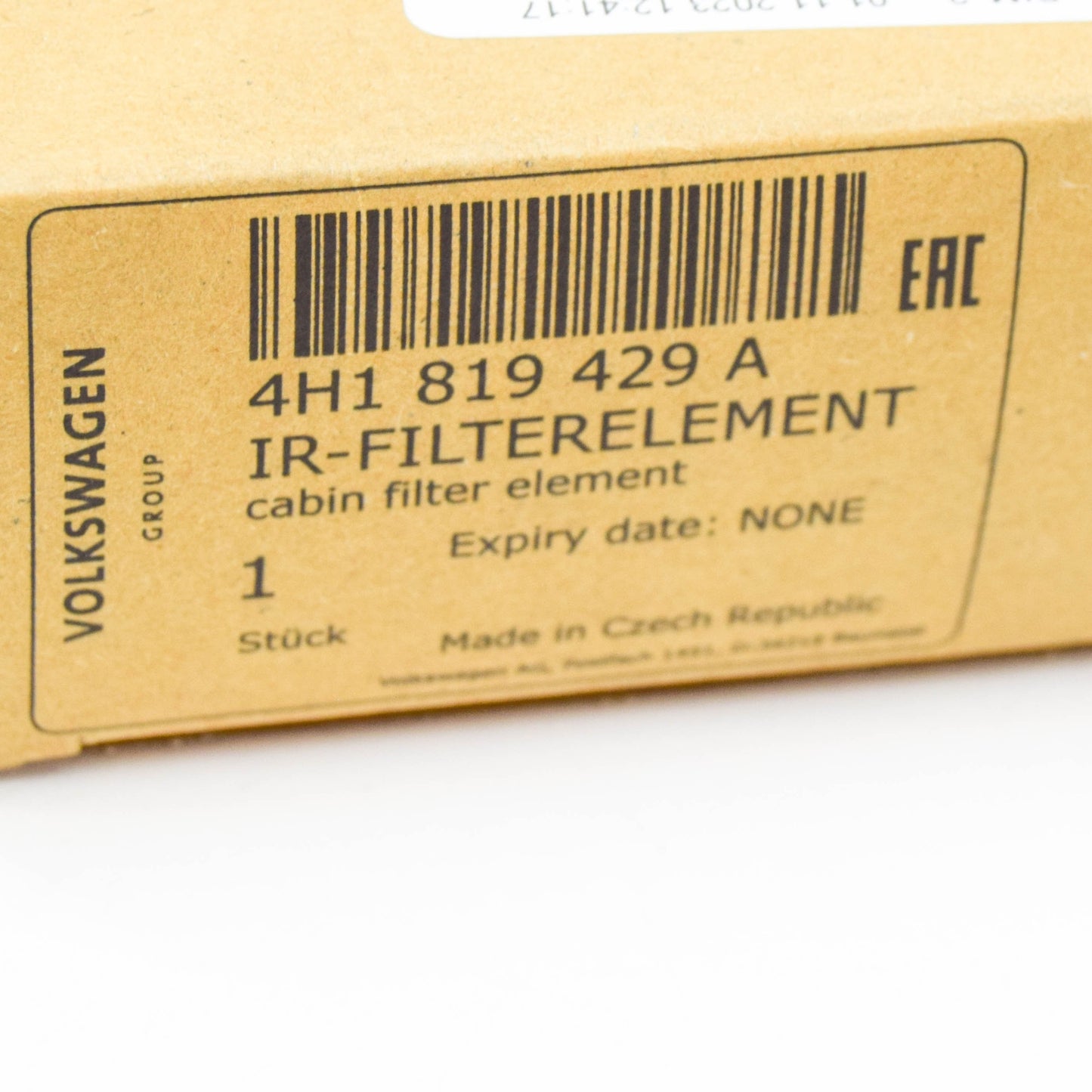 NEW AUDI A8 4H CABIN FILTER ELEMENT LHD 4H1819429A ORIGINAL