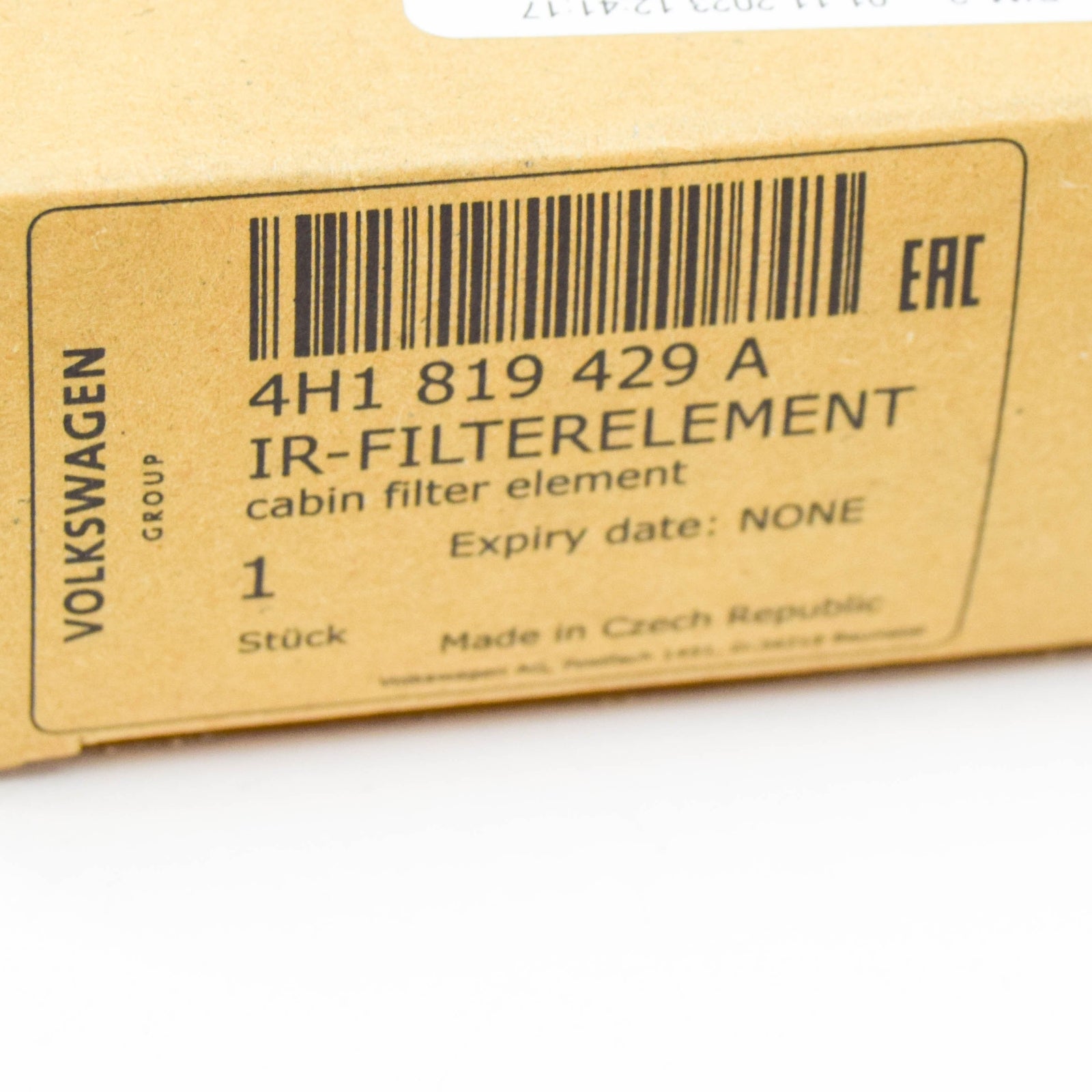 NEW AUDI A8 4H CABIN FILTER ELEMENT LHD 4H1819429A ORIGINAL