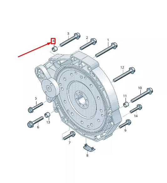 NEW AUDI A4 AVANT B8 ENGINE SPACER SLEEVE 8K0145198