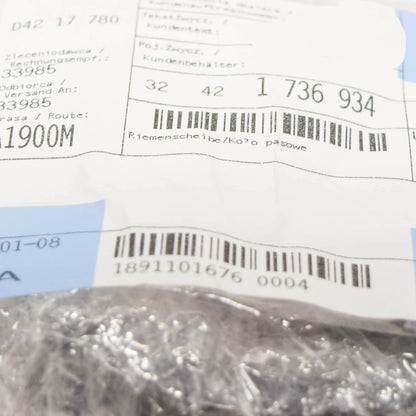 NEW BMW 5 E34 POWER STEERING PULLEY 32421736934 1736934 ORIGINAL