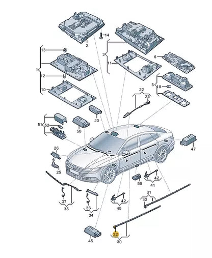 NEW VOLKSWAGEN ARTEON 3H7 FRONT RIGHT LED MODULE UNIT 3G0927103F 2019 ORIGINAL