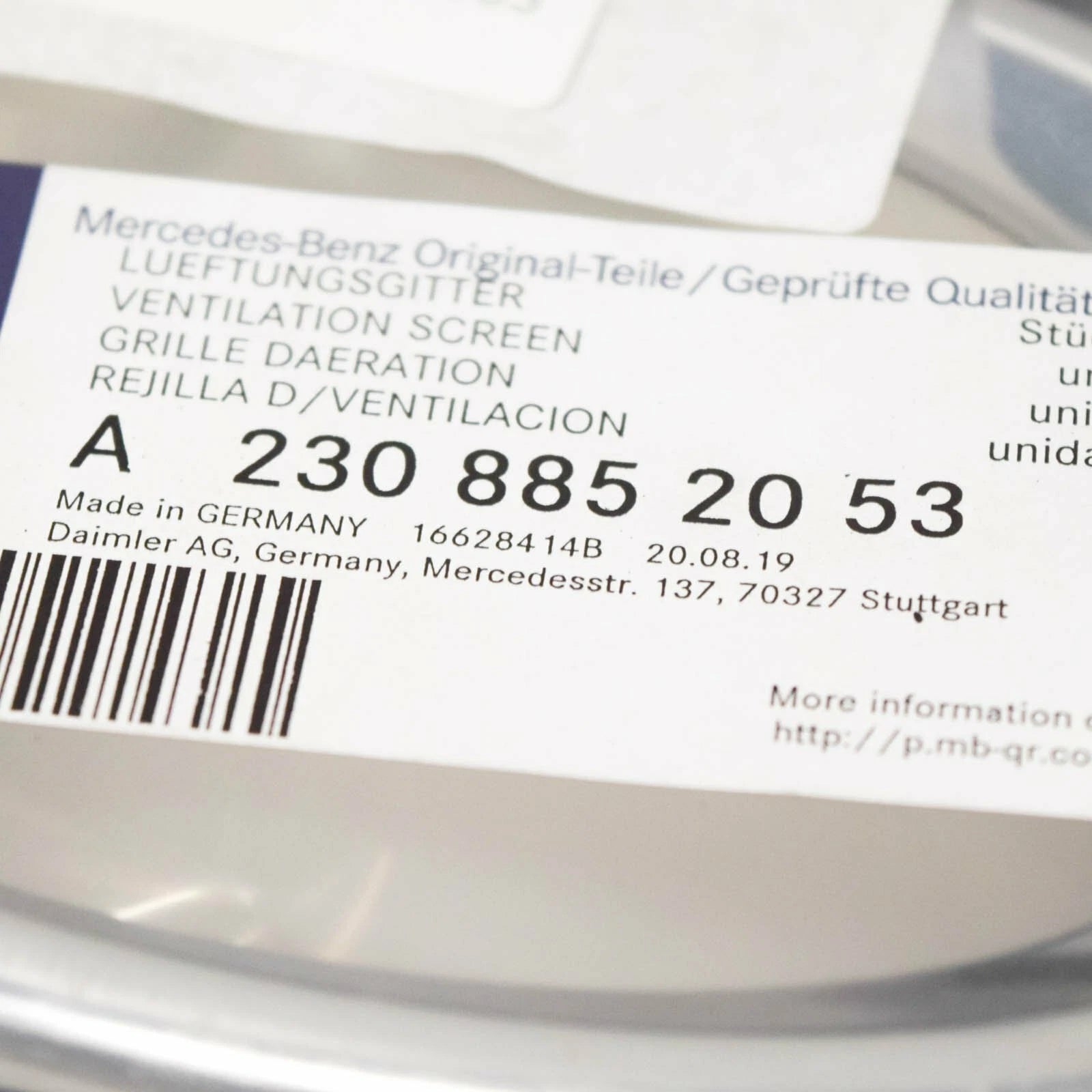 NEW MERCEDES-BENZ SL R230 FRONT BUMPER RIGHT GRILLE AMG A2308852053