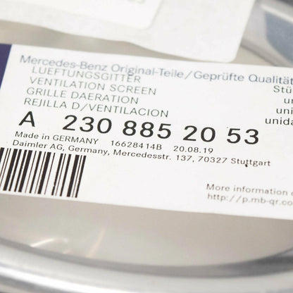 NEW MERCEDES-BENZ SL R230 FRONT BUMPER RIGHT GRILLE AMG A2308852053