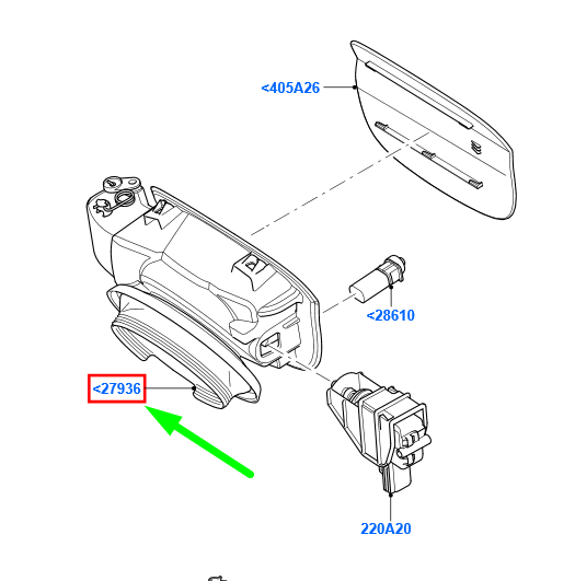 new ford mondeo mk4 fuel tank filler pipe housing 7s71-a27936-de 1702447