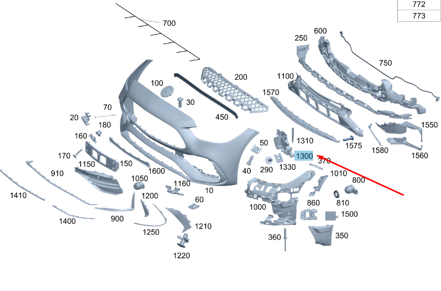 NEW MERCEDES-BENZ C W206 FRONT LEFT AIR DUCT COVER A2068850702 ORIGINAL