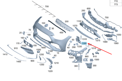 NEW MERCEDES-BENZ C W206 FRONT LEFT AIR DUCT COVER A2068850702 ORIGINAL