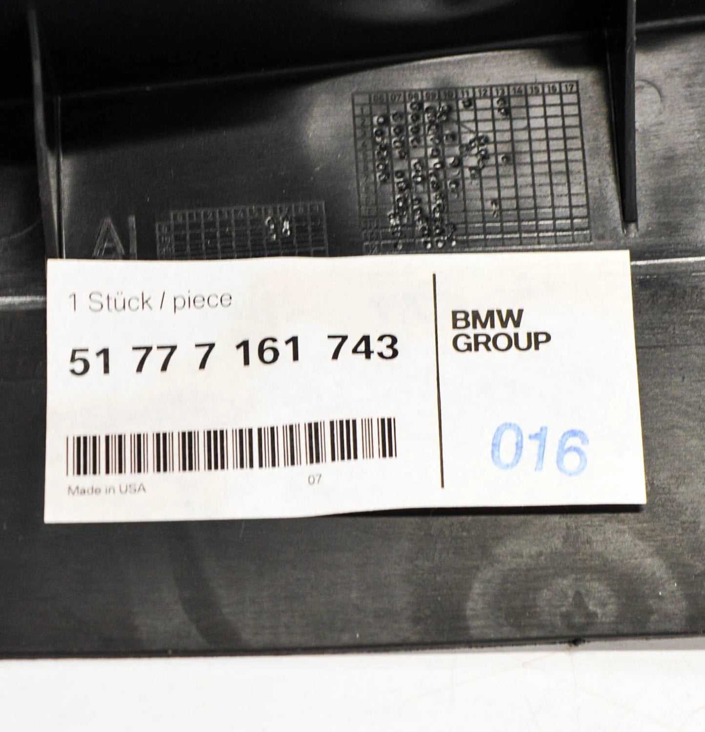 NEW BMW X5 E70 FRONT BUMPER PRESSURE LEFT LIP 51777161743 ORIGINAL