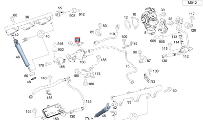 NEW MERCEDES-BENZ C W203 FUEL LINE A2720700235 ORIGINAL