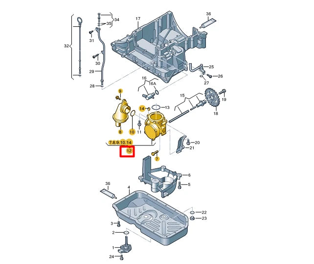 NEW AUDI A6 AVANT C7 ENGINE OIL PUMP 059115103BE ORIGINAL