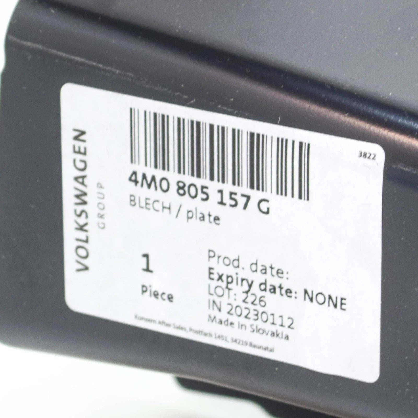 NEW VOLKSWAGEN TOUAREG CR7 LEFT UPPER CONNECTING PLATE 4M0805157G ORIGINAL