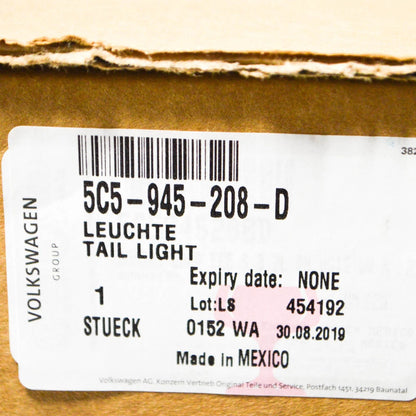 NEW VW BEETLE 5C REAR RIGHT TAILLIGHT 5C5945208D ORIGINAL