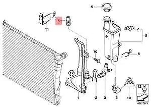 NEW BMW 3 E46 EXPANSION TANK THERMOSTAT 17112249366 2249366 ORIGINAL