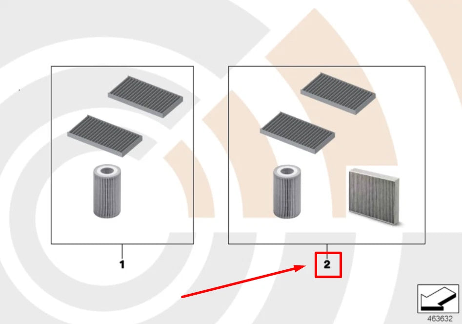 NEW BMW X5 F15 VALUE LINE INSPECTION KIT 2413113 88002413113 ORIGINAL