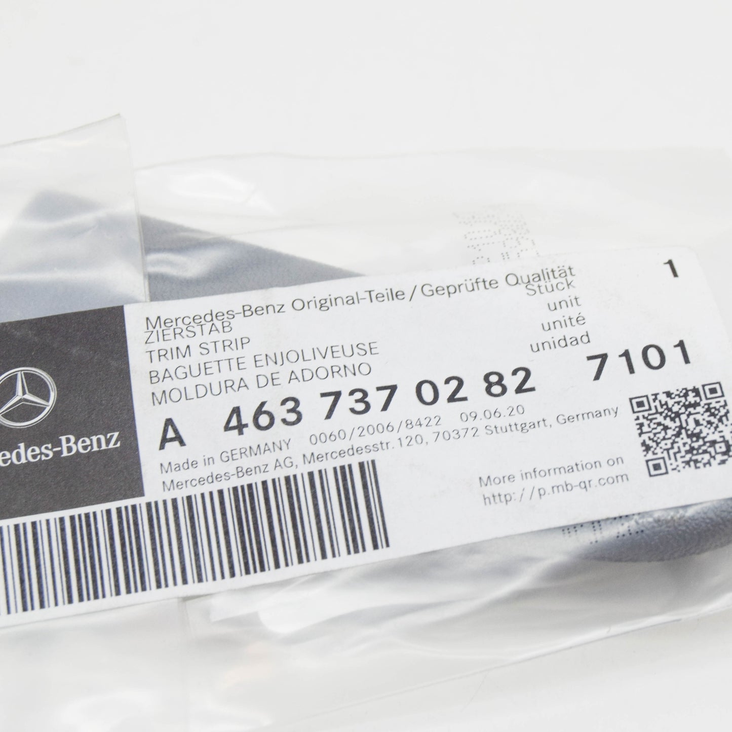 NEW MB G W463 REAR RIGHT DOOR PANEL RIGHT TRIM STRIP A46373702827101 ORIGINAL
