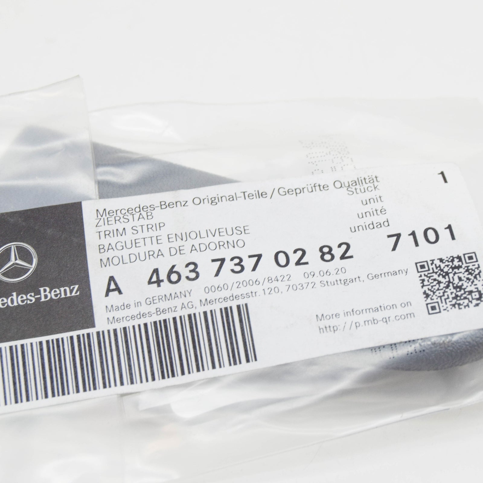 NEW MB G W463 REAR RIGHT DOOR PANEL RIGHT TRIM STRIP A46373702827101 ORIGINAL