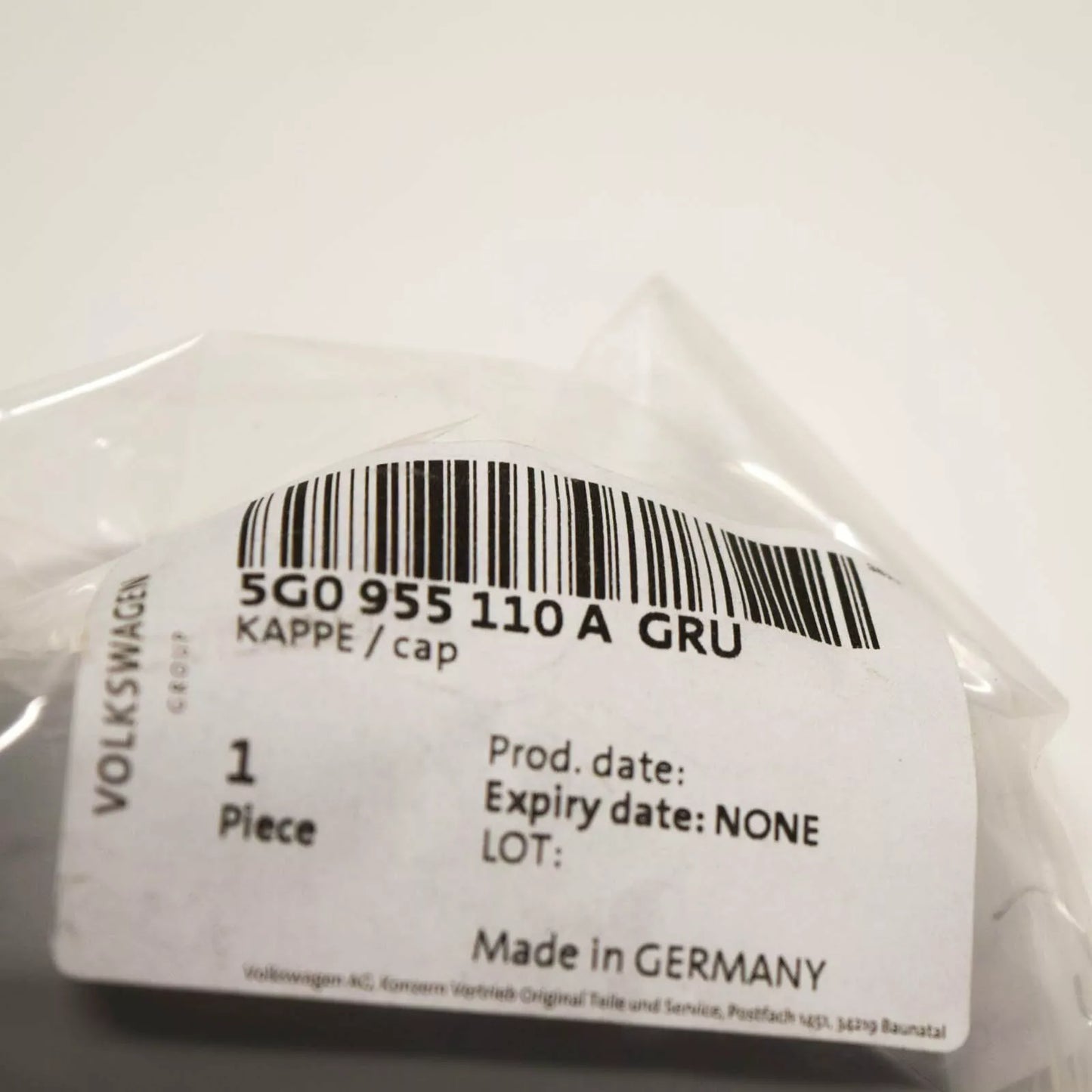 NEW VW GOLF MK7 FRONT RIGHT HEADLIGHT WASHER COVER CAP 5G0955110AGRU ORIGINAL