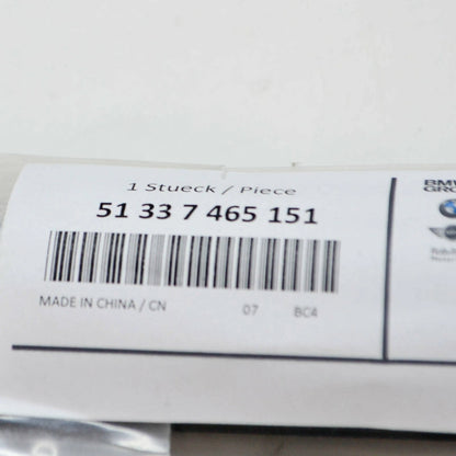 NEW BMW 3 G20 REAR LEFT DOOR WINDOW MOLDING STRIP OUTER 51337465151 ORIGINAL