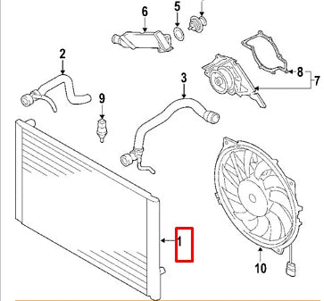 NEW AUDI A8 4E ENGINE COOLING RADIATOR 4E0121251F ORIGINAL