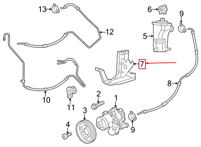 new vw beetle 5c power steering pump reservoir bracket 5c0422166h original