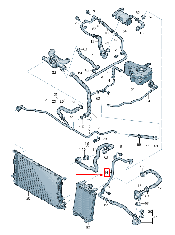 new audi a8 4h rear left engine coolant pipe 4h0121400ac original