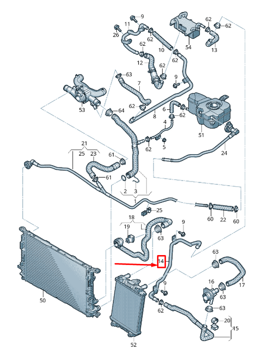 new audi a8 4h rear left engine coolant pipe 4h0121400ac original