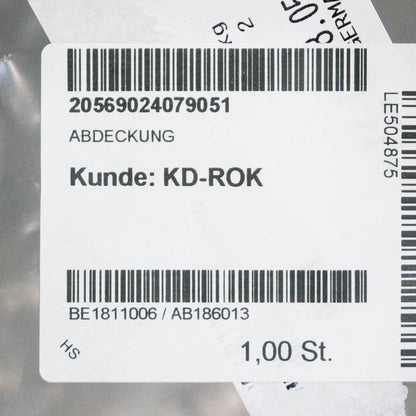 NEW MB C-CLASS C205 REAR END PLASTIC FLOOR COVER A20569024079051 2016