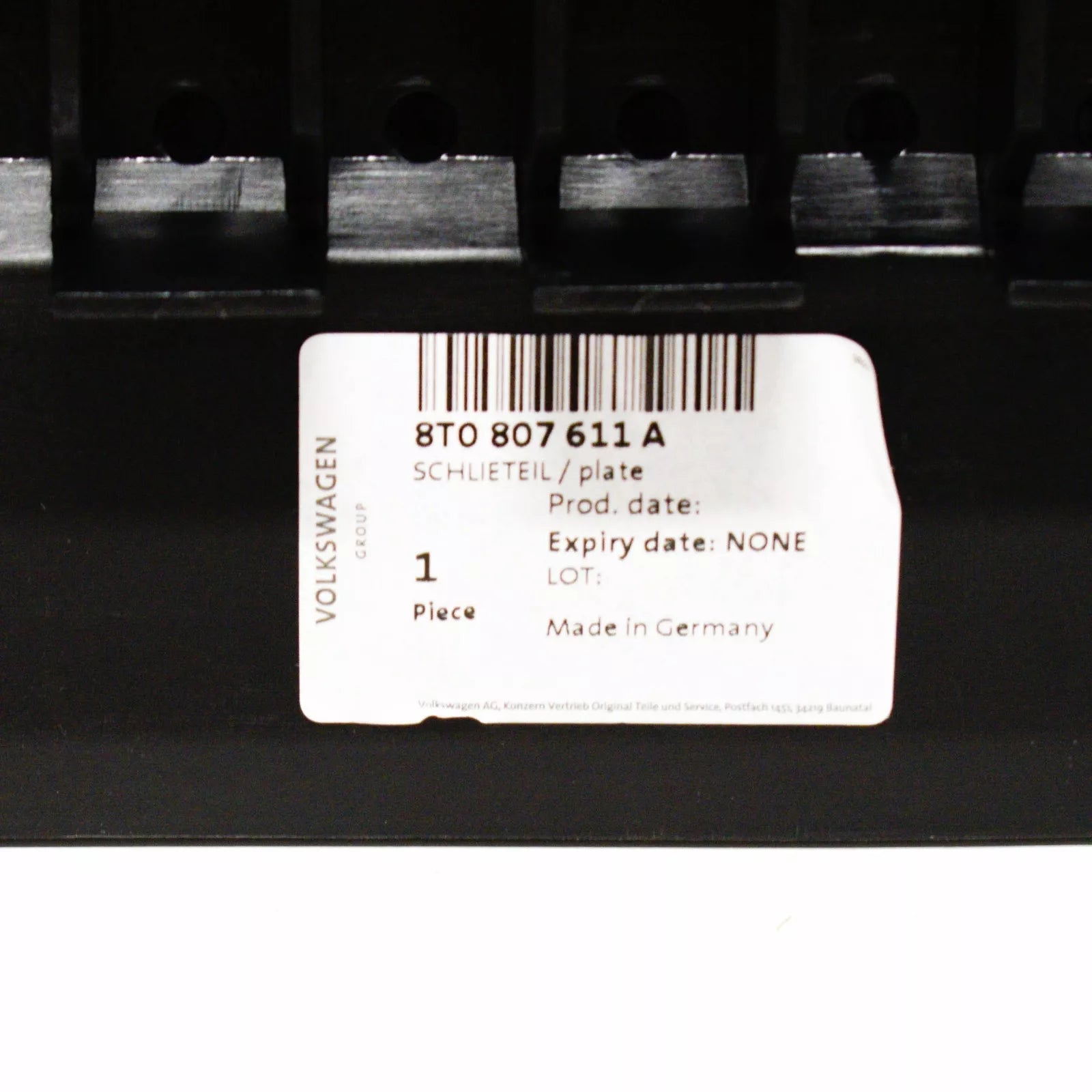 NEW AUDI A5 8T FRONT BUMPER LOWER GUARD COVER 8T0807611A 2015