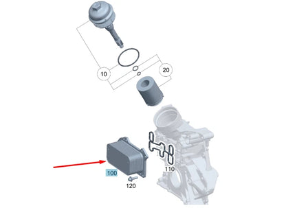 NEW MERCEDES-BENZ C W205 OIL COOLER A2641880400 ORIGINAL